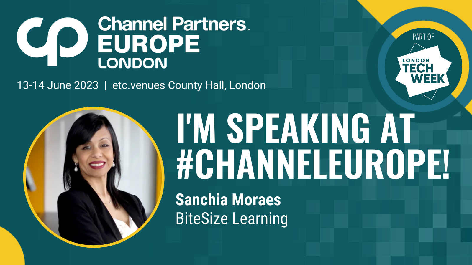 I'm speaking at Channel Europe!